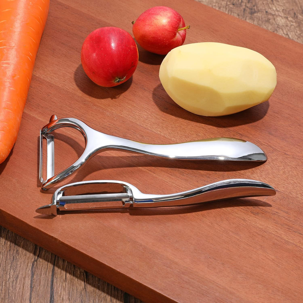 Set of 2 Stainless Steel Vegetable Peeler,Y-Shaped and I-Shaped Stainless Steel Peelers For Potatoes, All Fruits & Veggies¡