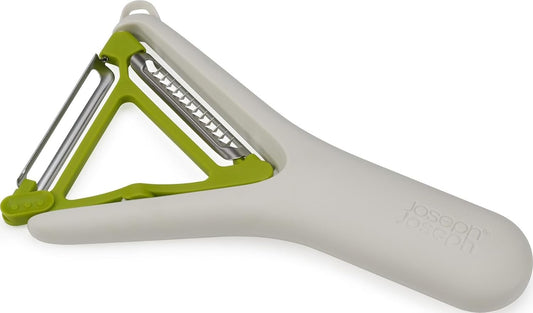 Joseph Joseph Switch 2-in-1 Potato Peeler, Straight and Julienne stainless steel blades, Dishwasher safe
