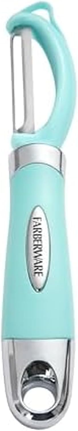 Farberware Euro Vegetable Peeler with Swivel Blade Aqua Sky