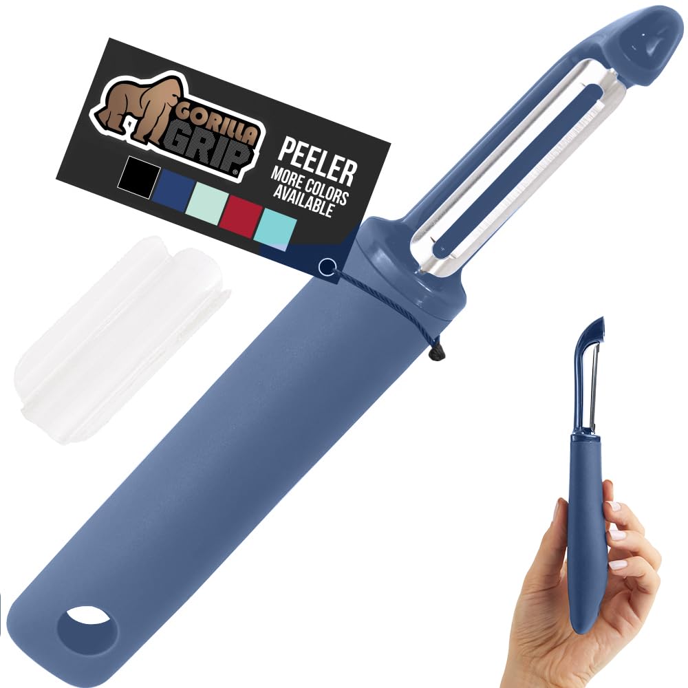 GORILLA GRIP® Patented BPA-Free Vegetable and Potato Peeler, Black