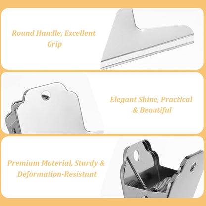 2 Pcs Large Dog Food Bag Clip, 6.3in Wide Stainless Steel Food Clips for Bags, Heavy Duty Metal Bag Clip with Strong Clamping Force for Dog Foods, Chips, Snacks