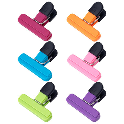 OWLKELA 6 Pcs Chip Clips,6 inch x 3.4 inch, Multicolor