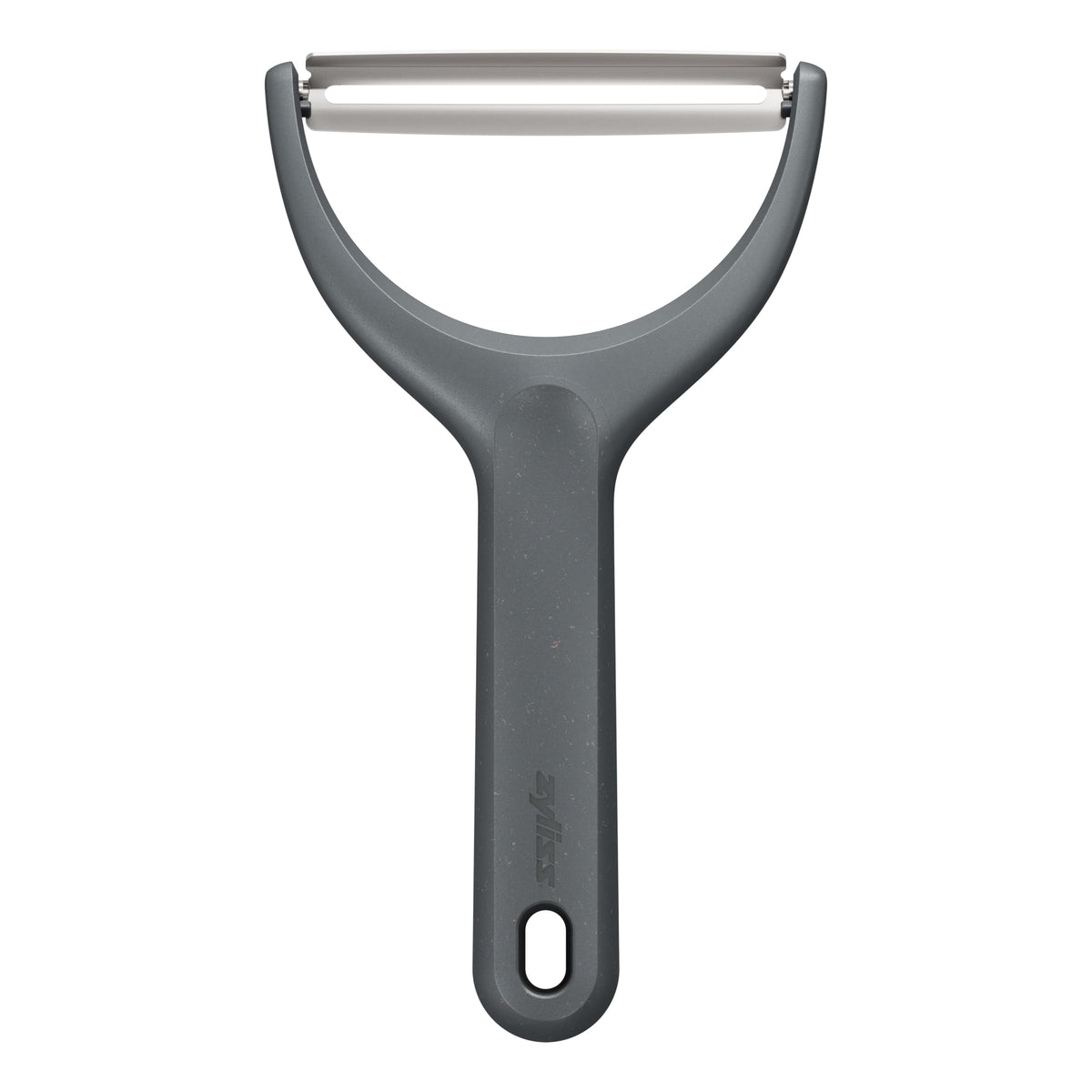 Zyliss Y Peeler – Extra-Hardened Stainless Steel Blade for Effortless Fruit & Vegetable Peeling – Built-in Eye Cutter – Ergonomic Wheatstraw Grip – Dishwasher Safe with Safety Cover – Black