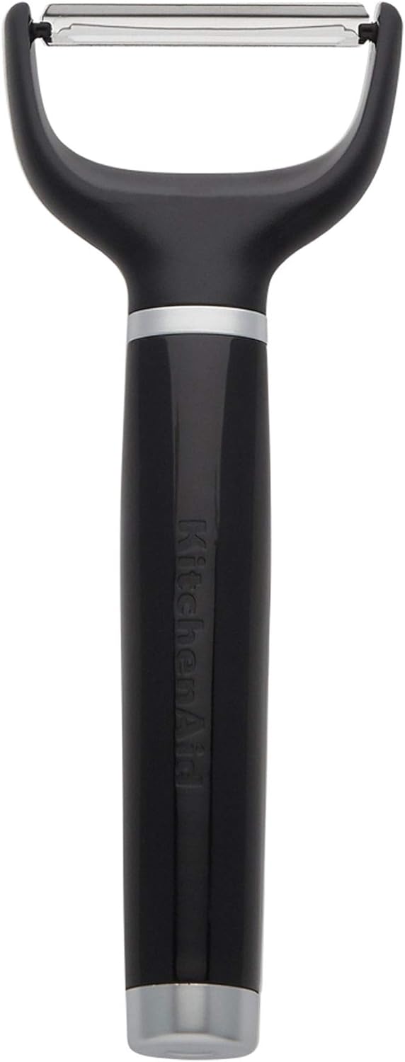 KitchenAid Y Peeler with Ergonomic Handle and Single Edge Blade, Dishwasher Safe with Protective Cover