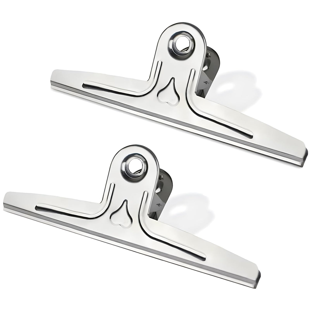 Coideal Extra Large Bulldog Clips Black, 2 Pcs Heavy-Duty Jumbo Bull Clips 30cm XXL Stainless Steel Paper Clip Clamps (11 4/5 Inch)