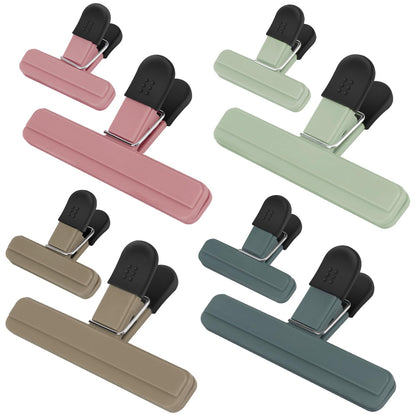TACGEA Chip Clips, 8 Pack Bag Clips, Upgrade Wide-Open, for Food Storage