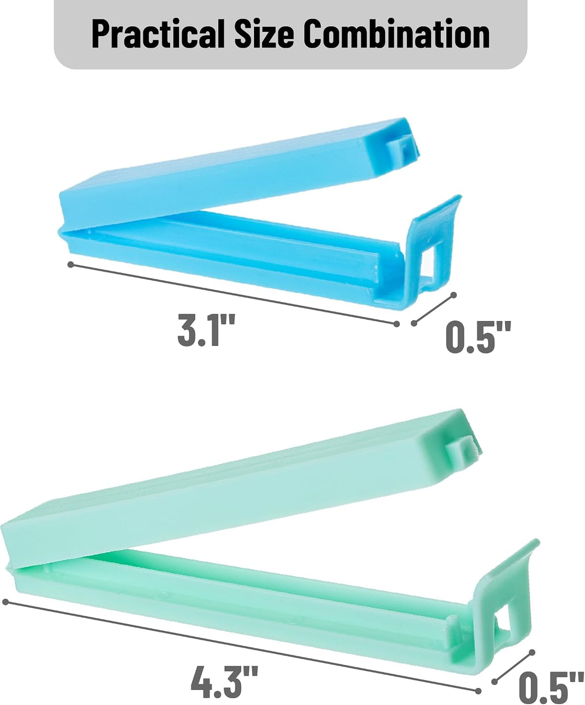 Mr. Pen- Sealing Bag Chip Clips, 32 Pack, 2 Sizes (12x 3.1 & 20x 4.3)
