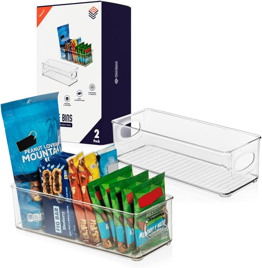 ClearSpace Plastic Pantry Organization and Food Storage Bin, 2 Pack
