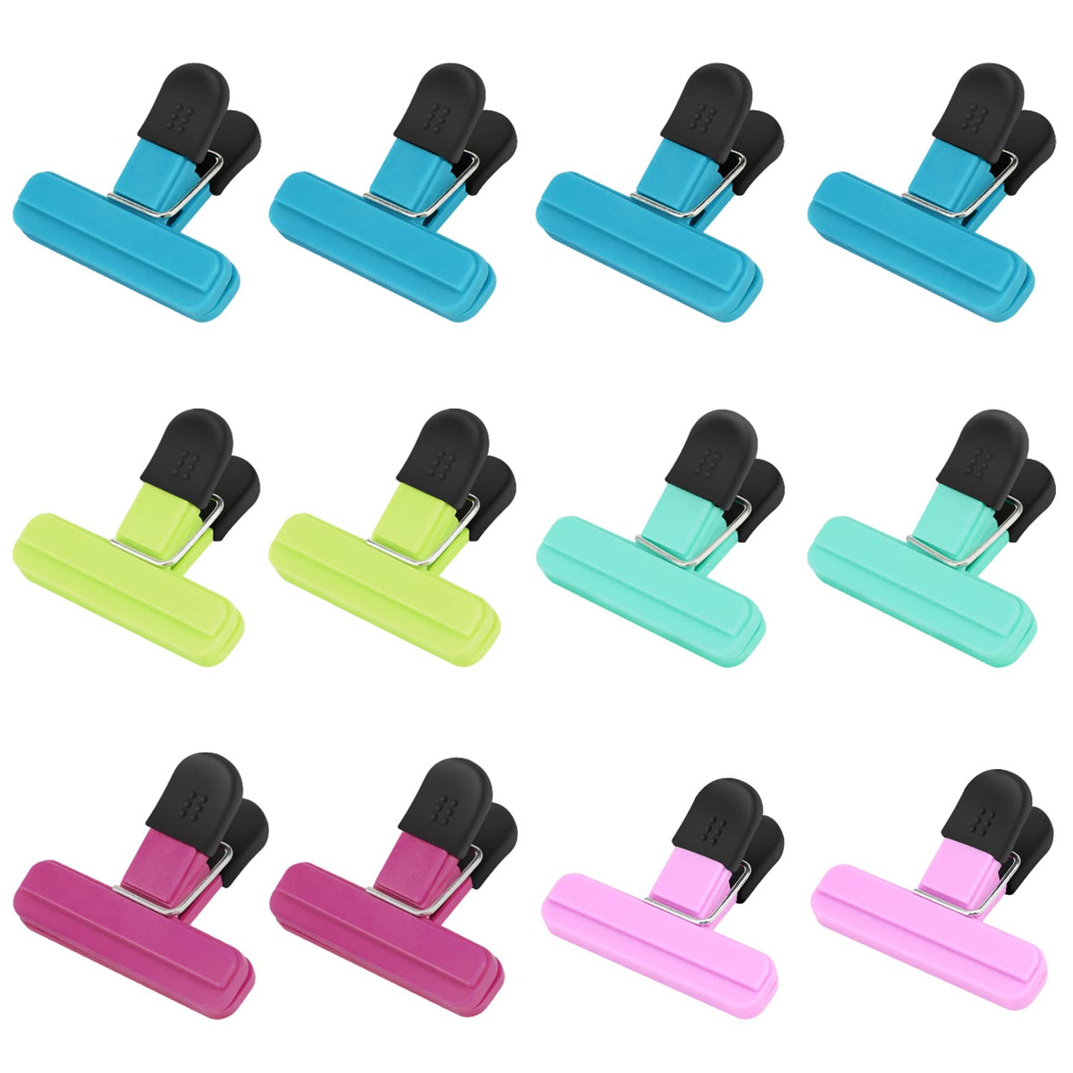 TACGEA Chip Clips, 8 Pack Bag Clips, Upgrade Wide-Open, for Food Storage