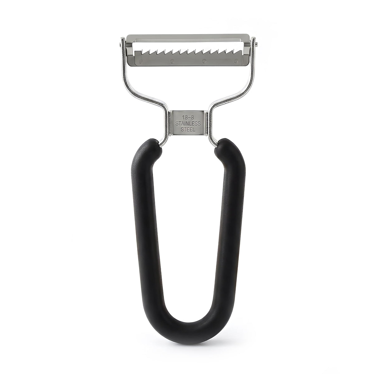 Lurch Germany Universal Ultra Sharp Stainless Steel Vegetable Y Peeler for Potatoes, All Fruits & Veggies | Non-Slip Comfortable Handle | 5.1 x 2.3 Inches / 13 cm x 6 cm - Black