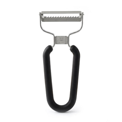 Lurch Germany Universal Ultra Sharp Stainless Steel Vegetable Y Peeler for Potatoes, All Fruits & Veggies | Non-Slip Comfortable Handle | 5.1 x 2.3 Inches / 13 cm x 6 cm - Black