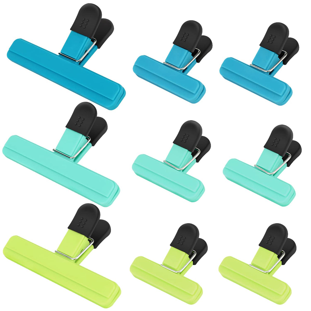 TACGEA Chip Clips, 8 Pack Bag Clips, Upgrade Wide-Open, for Food Storage