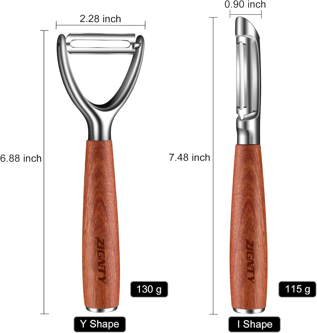 Vegetable Peeler Stainless Steel, Premium Potato Peelers for Kitchen