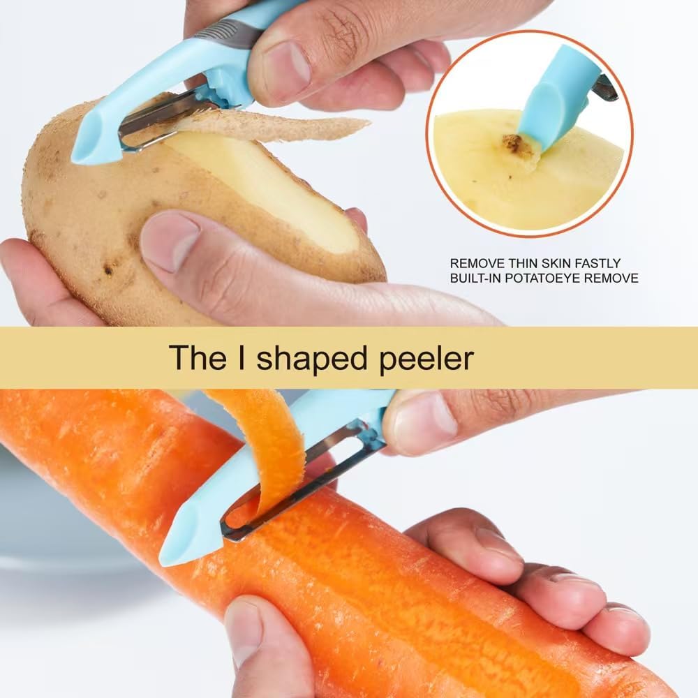 Carrot Peelers, Kitchen Vegetable Peeler Setfor Veggie & Fruit 6 Pcs