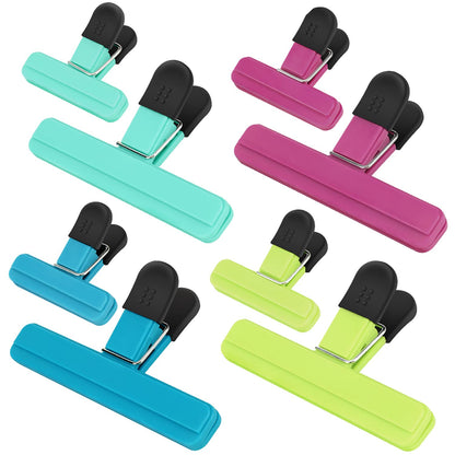 TACGEA Chip Clips, 8 Pack Bag Clips, Upgrade Wide-Open, for Food Storage
