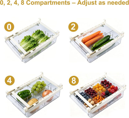 Refrigerator Organizers Storage Fridge Drawer, Storage Containers - 2pc(S)