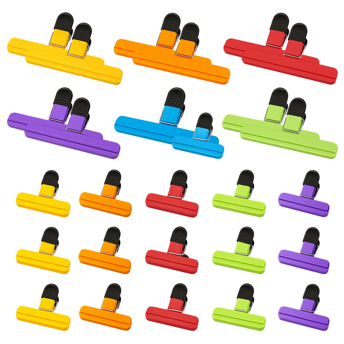 28 Pcs Chip Clips, Heavy Duty Sealing for Food Storage