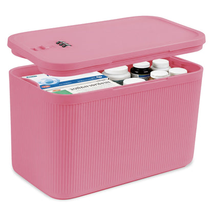 Lockable Storage Box, Small Lock Box with Combination Code for Phone/Medicine Safe/Food Home/Refrigerator/Office/Personal Items/Travel/Gift,9.25 x 5.04 x 3.62’’