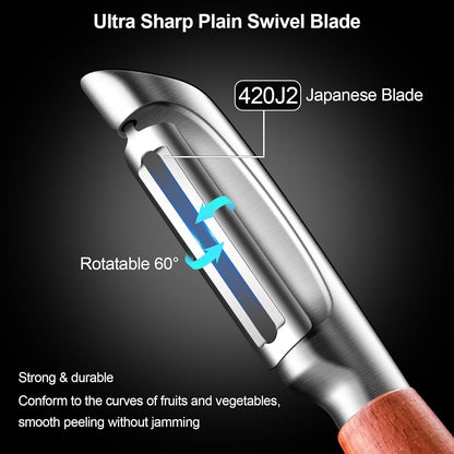 Vegetable Peeler Stainless Steel, Premium Potato Peelers for Kitchen