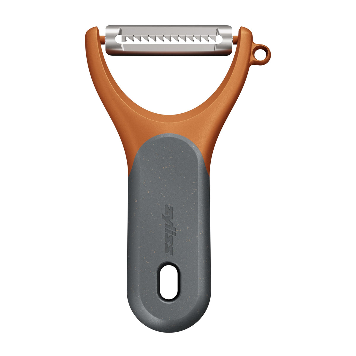 Zyliss Y Peeler – Extra-Hardened Stainless Steel Blade for Effortless Fruit & Vegetable Peeling – Built-in Eye Cutter – Ergonomic Wheatstraw Grip – Dishwasher Safe with Safety Cover – Black