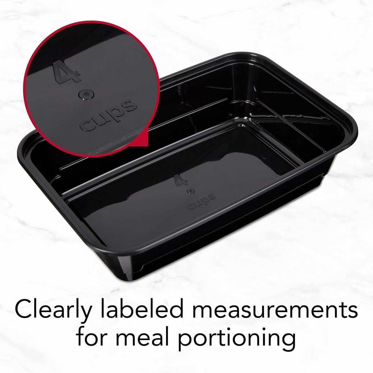GoodCook Meal Prep Containers, Single Compartment 10-Pack