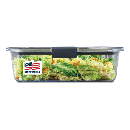 Rubbermaid Brilliance BPA-Free Food Storage Containers Multi Pack, 1.3 Cup Plastic Containers with Lids, 5 Pack, Leak Proof, Microwave & Dishwasher Safe