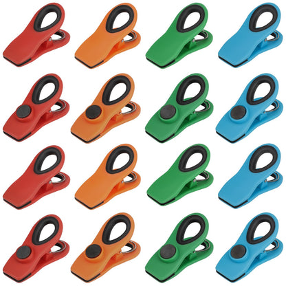 TACGEA Chip Clips, Magnetic Chip Bag Clips for Food Storage, 12 Pack, Gray