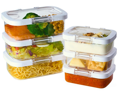 Felli Duo Loc Deli Meat Containers for Fridge with Airtight Lids, Stackable Refrigerator Organizer for Lunch Meat Storage Sandwich Ham Cheese Salami Sliced Turkey, Clear Tritan Box (Cold Cuts 3pk)