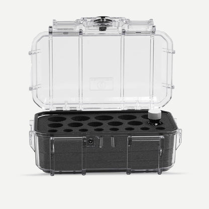 Evergreen EMT EMS Lockable Narcotics and Medication Storage Boxes / IP67 Waterproof/Airtight Dustproof for Ambulance, Emergency Services, Home Storage, Refrigerator Safe (MedSafe + Clear)