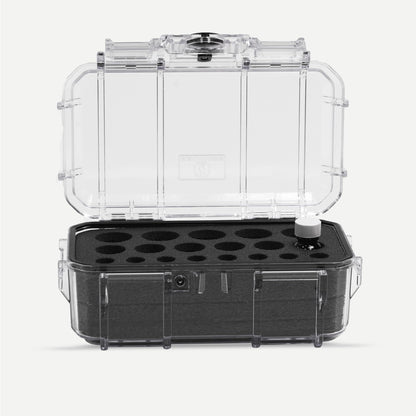 Evergreen EMT EMS Lockable Narcotics and Medication Storage Boxes / IP67 Waterproof/Airtight Dustproof for Ambulance, Emergency Services, Home Storage, Refrigerator Safe (MedSafe + Clear)
