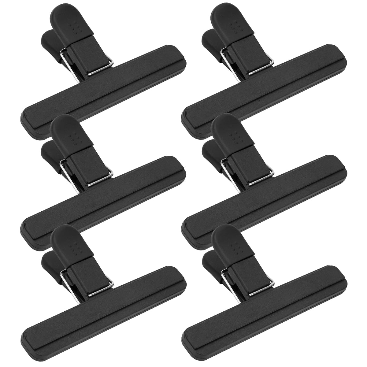 6 Pack Chip Clips, Heavy Duty Seal Grips, 6 x 3.5 in, Food Storage
