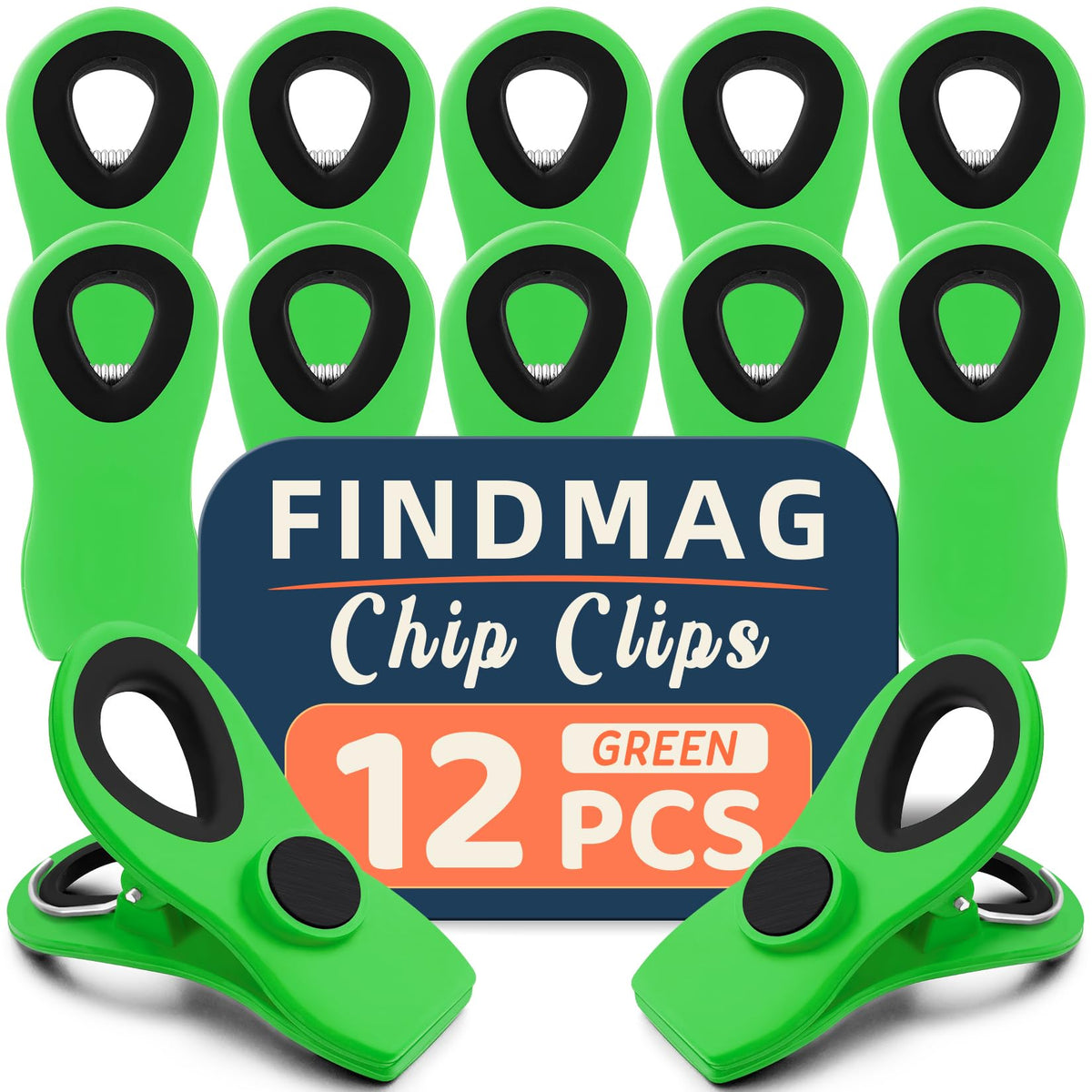 Chip Clips, Bag Clips for Food Storage, 12 Pack Multicolor
