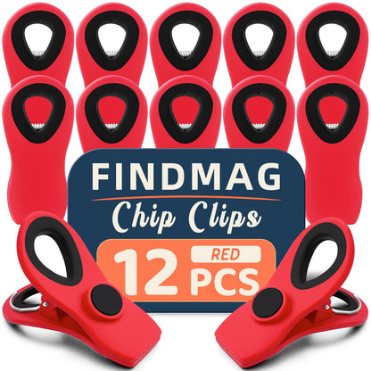 Chip Clips, Bag Clips for Food Storage, 12 Pack Multicolor
