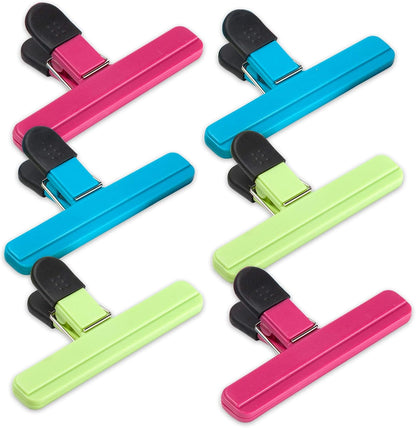 6 Pack Large Chip Bag Clips, 6x3.5 Inch Food Snack Bag Clips Ninth Five