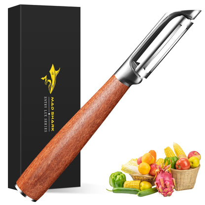 MAD SHARK Vegetable Peeler,Ultra Sharp Y Serrated Blade Peelers for Kitchen