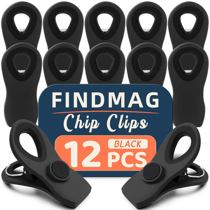 Chip Clips, Bag Clips for Food Storage, 12 Pack Multicolor