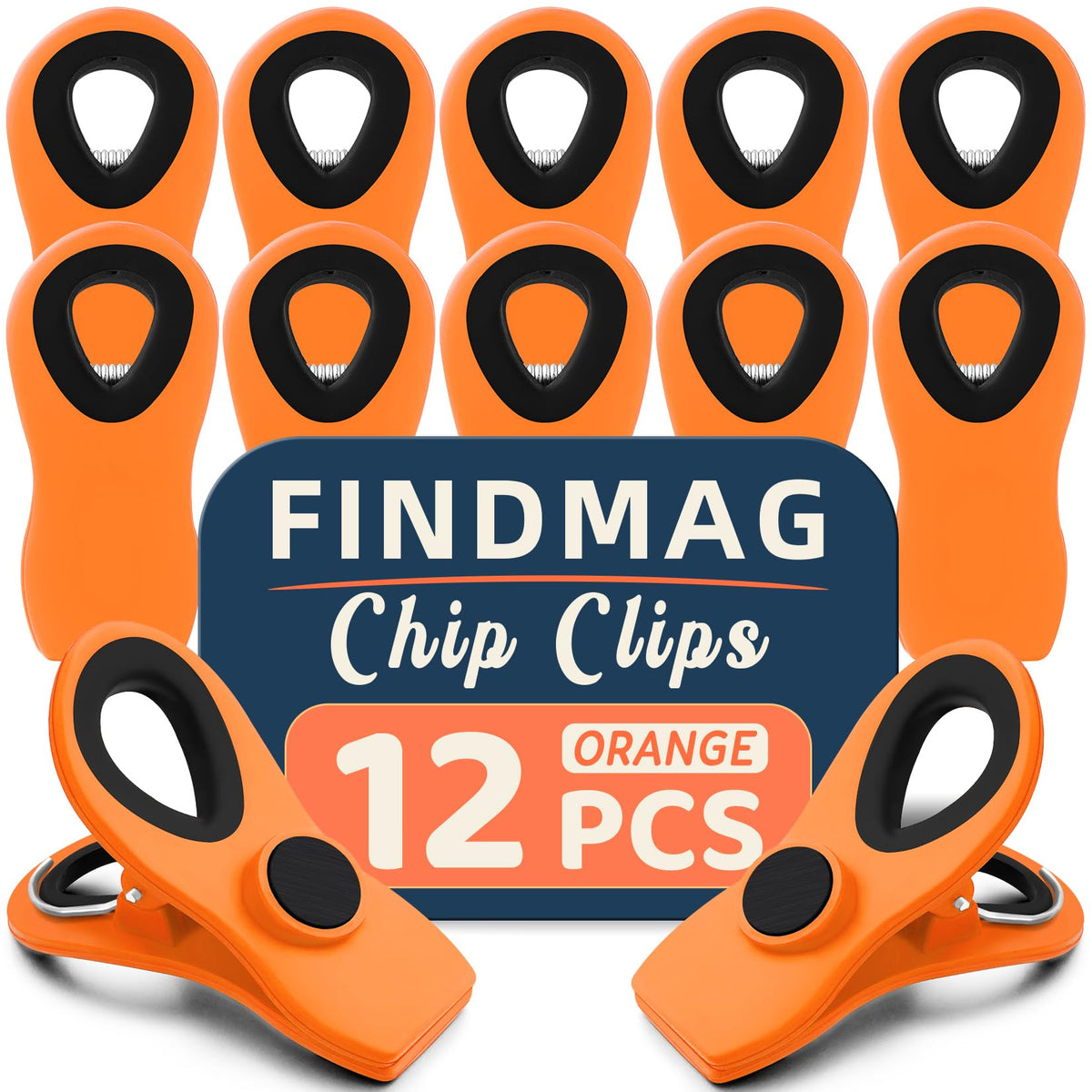 Chip Clips, Bag Clips for Food Storage, 12 Pack Multicolor
