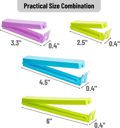 Mr. Pen- Sealing Bag Chip Clips, 40 Pack, 4 Sizes (2.5", 3.3", 4.5", 6")