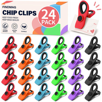 Chip Clips, Bag Clips for Food Storage, 12 Pack Multicolor