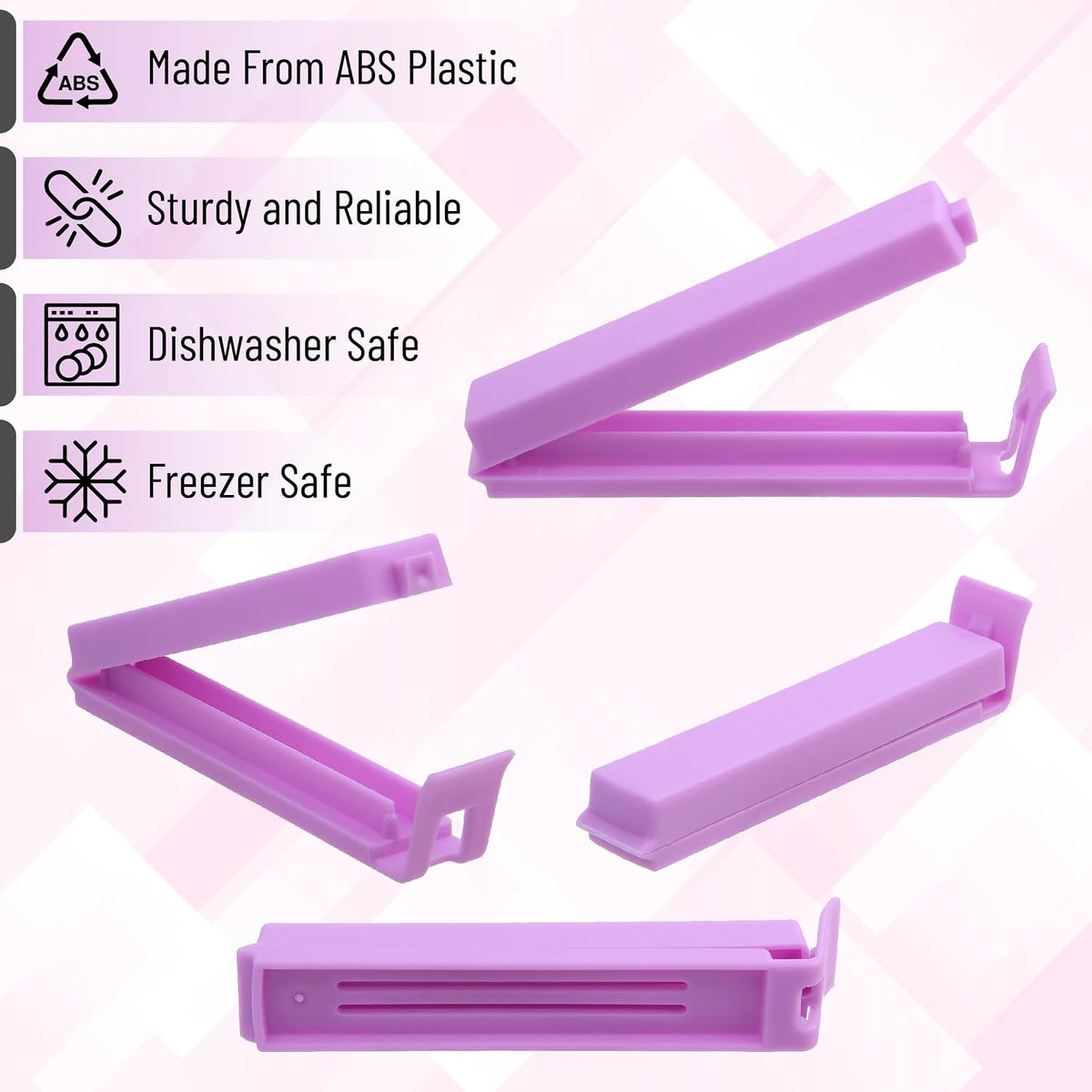 Mr. Pen- Sealing Bag Chip Clips, 40 Pack, 4 Sizes (2.5", 3.3", 4.5", 6")