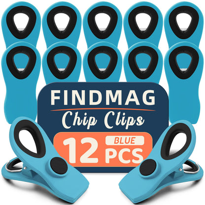 Chip Clips, Bag Clips for Food Storage, 12 Pack Multicolor