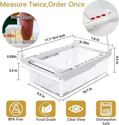 Refrigerator Organizers Storage Fridge Drawer, Storage Containers - 2pc(S)