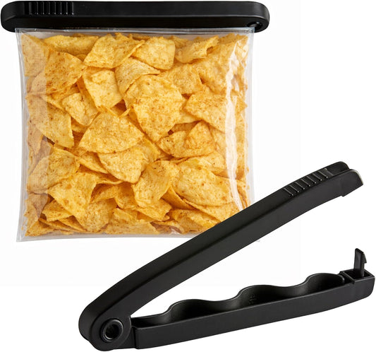 LINDEN SWEDEN Twixit Mega Bag Clip - Keep Food Fresh, Prevent Spillage - Great for Storage and Organization - Microwave, Freezer and Dishwasher-Safe - BPA-Free, Black