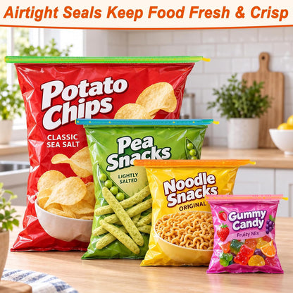 24Pack Chip Clips,Slide-On Bag Clip,Sealer Stick for Food Storage