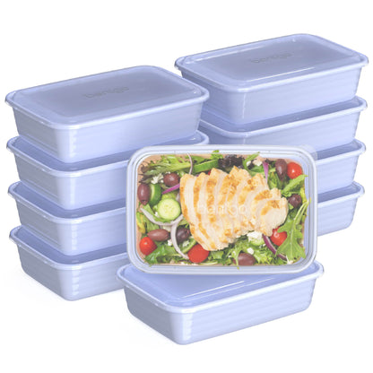 Bentgo Prep 1-Compartment Meal Prep Containers with Lids, 20 Piece Set