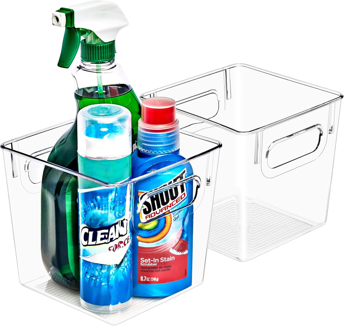 Sorbus Fridge Organizers and Storage, Clear Plastic Bins (Small, 2 Pack)