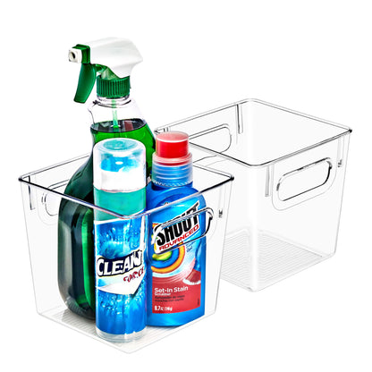 Sorbus Fridge Organizers and Storage, Clear Plastic Bins (Small, 2 Pack)