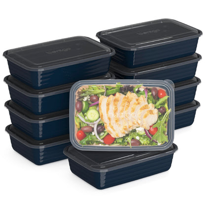 Bentgo Prep 1-Compartment Meal Prep Containers with Lids, 20 Piece Set