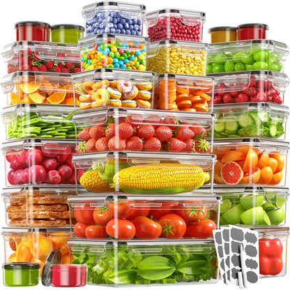 Canfanni 40 Piece Food Storage Containers with Lids, BPA-Free
