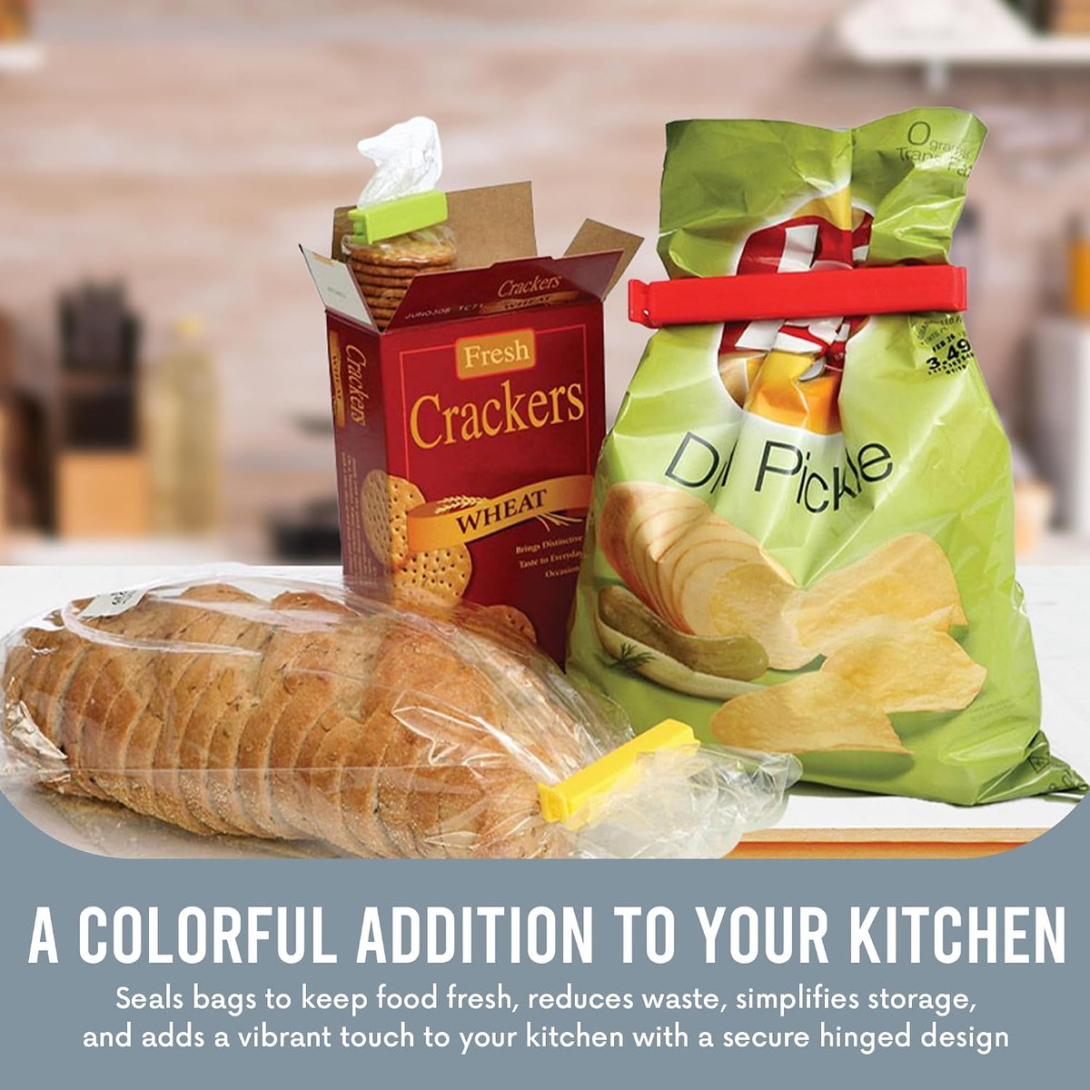 LINDEN SWEDEN Twixit! Bag Clips - Keep Food Fresh, Stop Spillage Set of 15